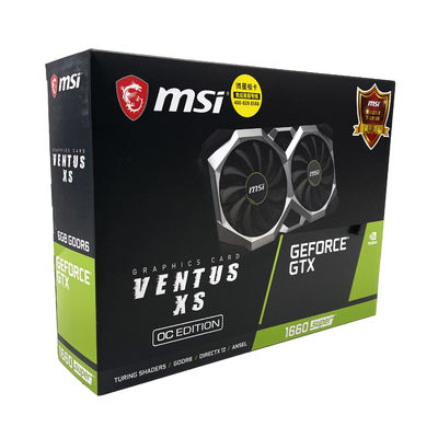AMD Chipset MSI 1660 Super GPU Card 6GB Γραφικές κάρτες Βίντεο 192 Bit