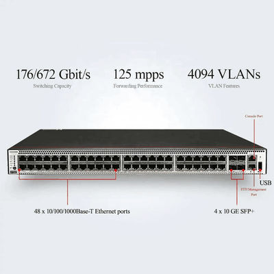 48*10/100/1000BASE-T θύρες Ethernet και 4*10GE θύρες SFP PoE Switch με λειτουργία LACP