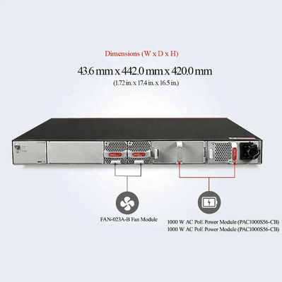 48*10/100/1000BASE-T θύρες Ethernet και 4*10GE θύρες SFP PoE Switch με λειτουργία LACP
