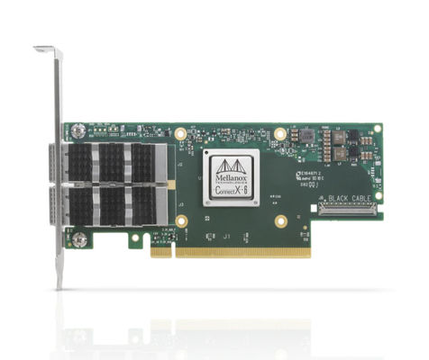 Κάρτα προσαρμογή δικτύου Mellanox MCX653106A-HDAT με ταχύτητα μετάδοσης 10/100Mbps