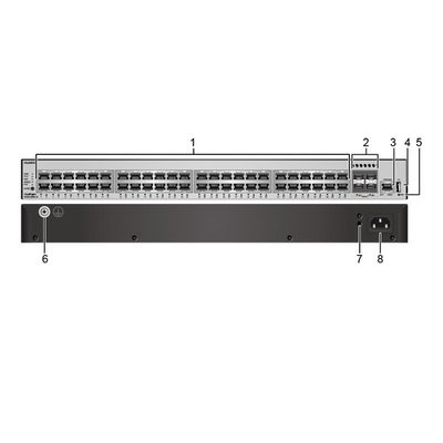 176Gbps/432Gbps POE Network Switch S5735-L48P4X-A1 με δρομολόγηση IP